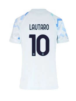Inter Milan Lautaro Martinez #10 Replika Borta Kläder Dam 2025-26 Kortärmad
